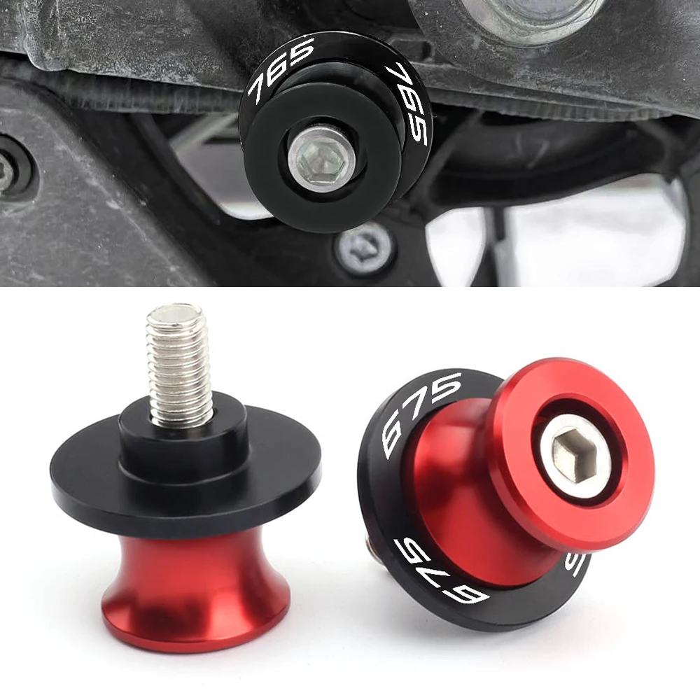 

For Triumph Street Triple 765 RS S R 765RS 765R Street Triple 675 Daytona675R CNC Motorcycle Swingarm Spools Sliders Stand Screw