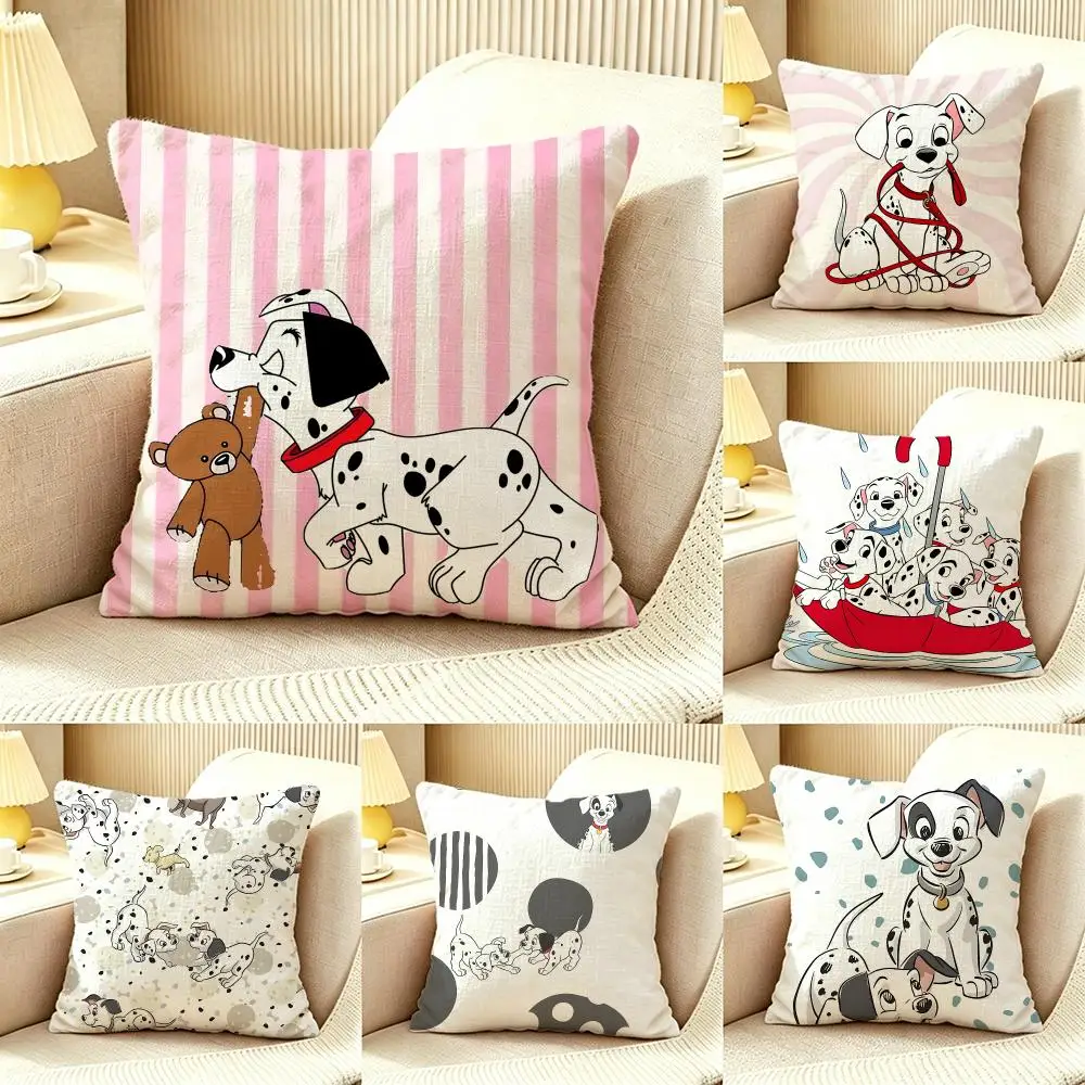 animal Dalmatians Cushion Cover Pillow Cover Nordic Minimalist Throw DoubleSided Print Cushion Case for Sofa Bedroom Decor