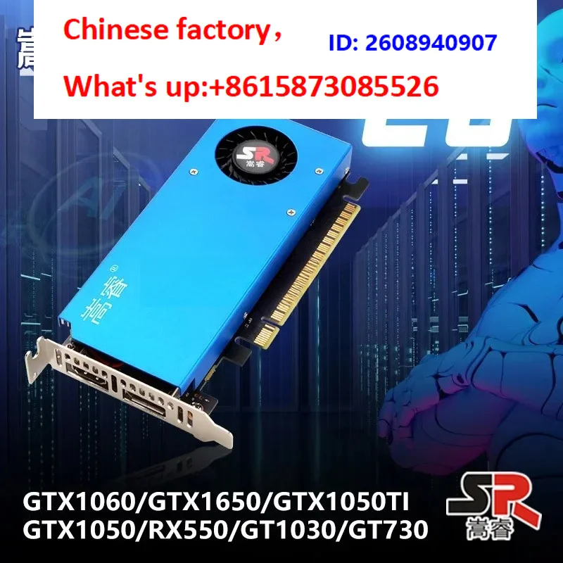 1pcs Half height kn-ife card graphics card GTX1060 6G GTX1650 GTX1050TI 4G GT1030 730/RX550