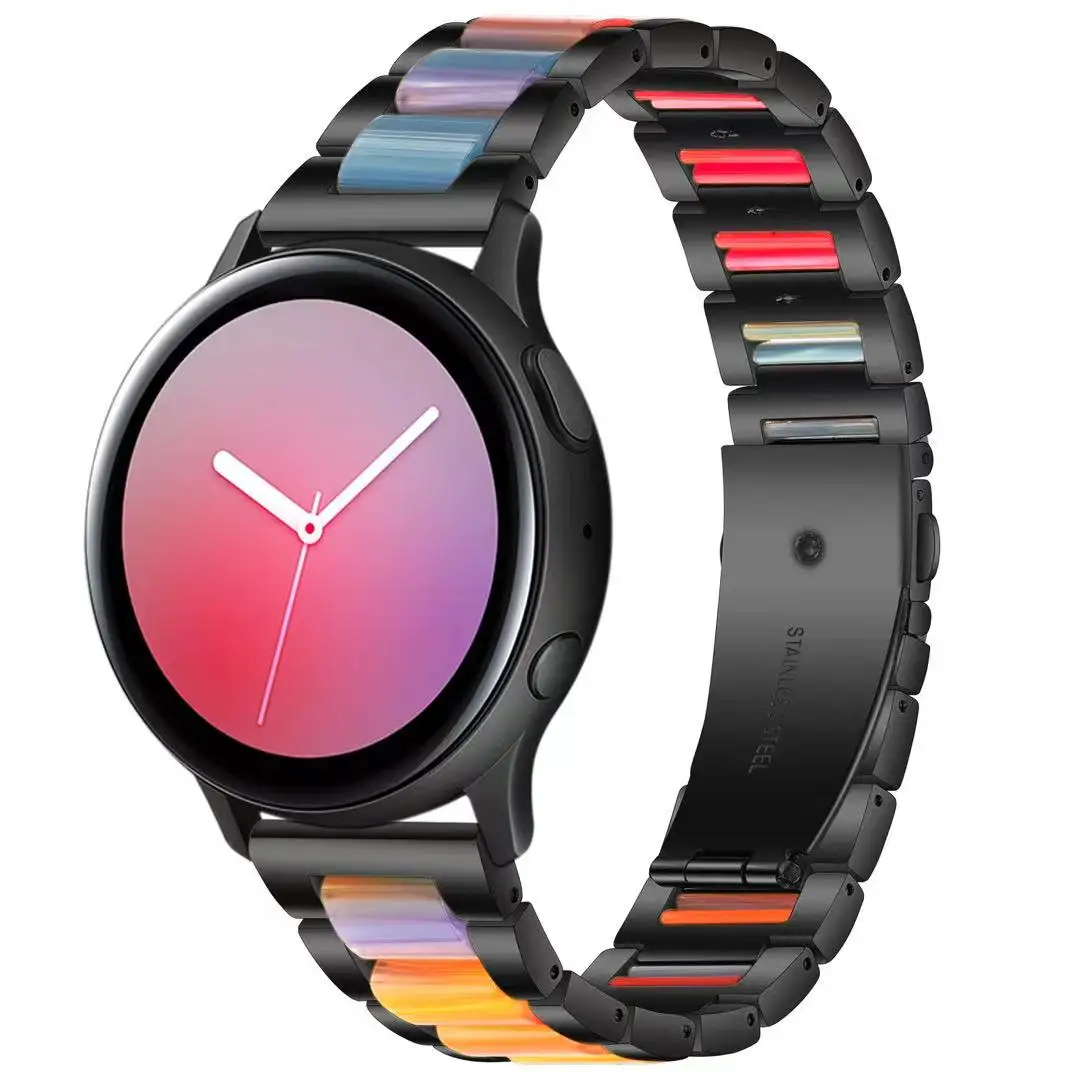 22mm Metal resin strap For samsung Galaxy watch 46mm Gear S3 Huawei watch GT46mm Replacement bracelet strap for Amazfit GTR 47mm