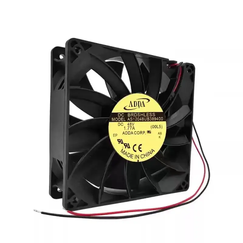 SLIDER DC 48V 1.77A AS12048UB389400  2-Wire Cooling Fan, 120x120x38mm High Speed Violent Telecom Base Station Server Exhaust Fan