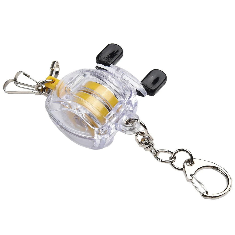 Quick Buckle Key Chain Key Ring Plastic+steel Wire 48cm 5x5.5cm Clear Fishing Tackle Fly Fishing Reel High Qualtity