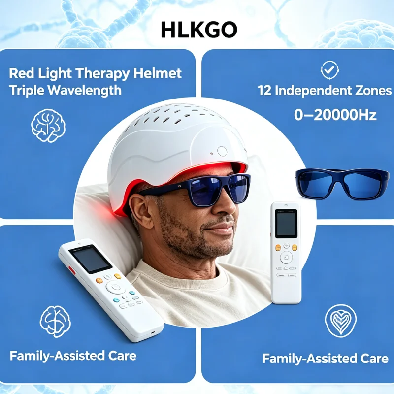Near Infrared PBM Helmet 1070nm Brain Photobiomodulation Therapy 436 Diodes Home Use Neurological Care Device