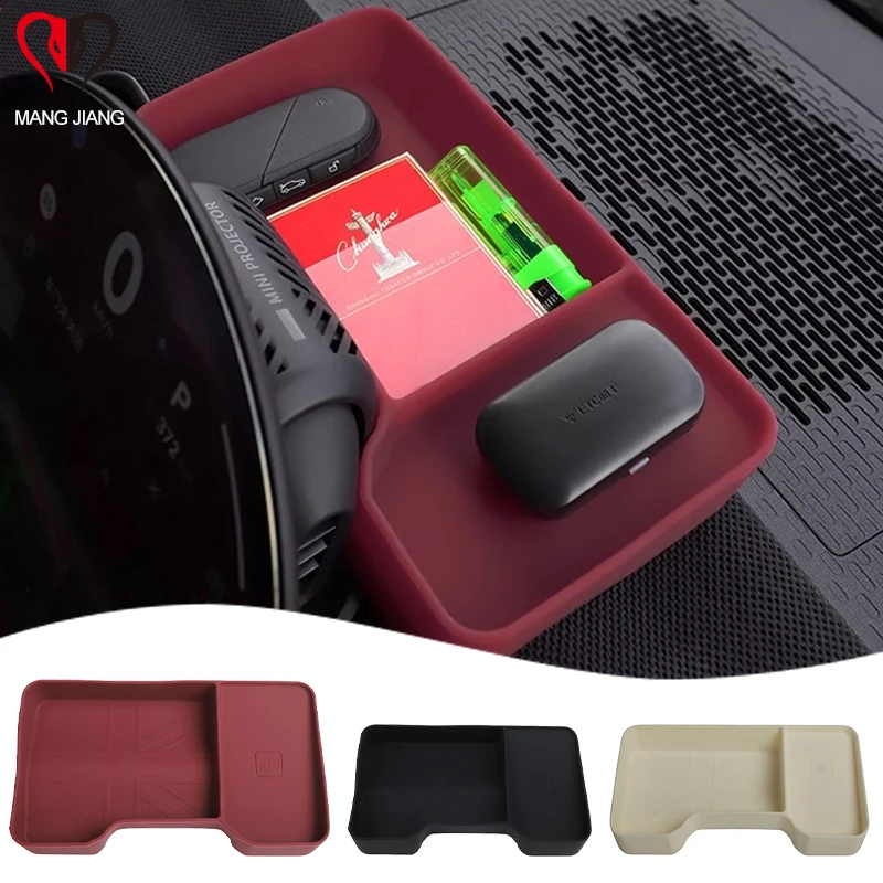 Car Dashboard Storage Box Screen Rear Anti-Slip For Mini Countryman U25 Cooper E SE J01 EV J05 Aceman 2024 2025 Accessories