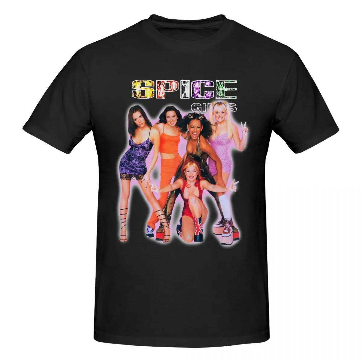 SPICE GIRLS WORLD TOUR Gifts T Shirts Graphic Y2K Unique O-neck Tshirts For Men Women Clothing