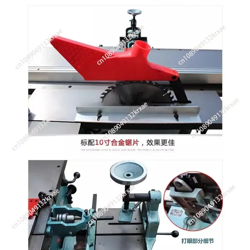 Electric Woodworking Combined Machine Tools Multifunctional Sliding Workbench Wood DIY Combination Planer Table Decoration 2.2KW