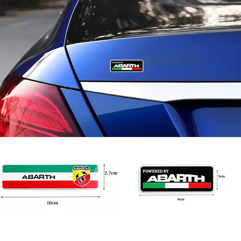 3D metal scorpion car emblem sticker, waterproof aluminum self-adhesive vehicle film for abarth 695 competizione124 Spider PUNTO