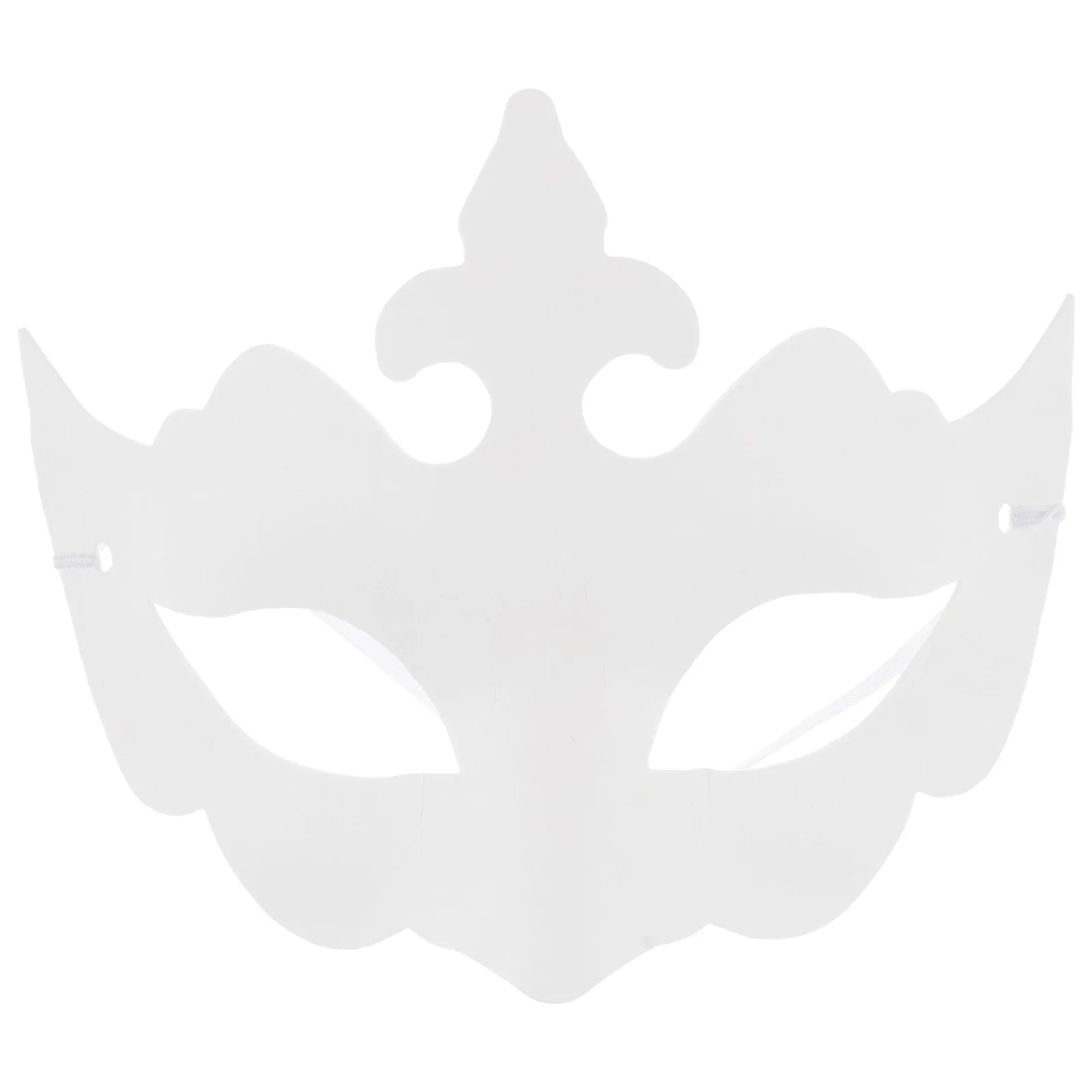 

6 Pcs Hand Painted Mask Diy Unpainted Masquerade Cosplay Blank Pulp White Child