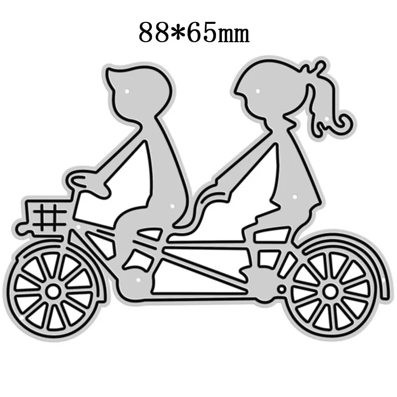 2022 New Lovers Ride Bicycles DIY Scrapbooking Decor and Card Making Paper Craft Embossing No Stamps