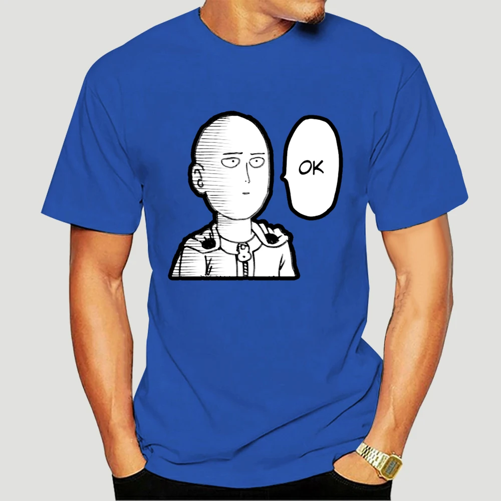 Camiseta con estampado de One Punch Man para hombre, camisa informal de Anime japonés, estética superior, Tumblr 6266X