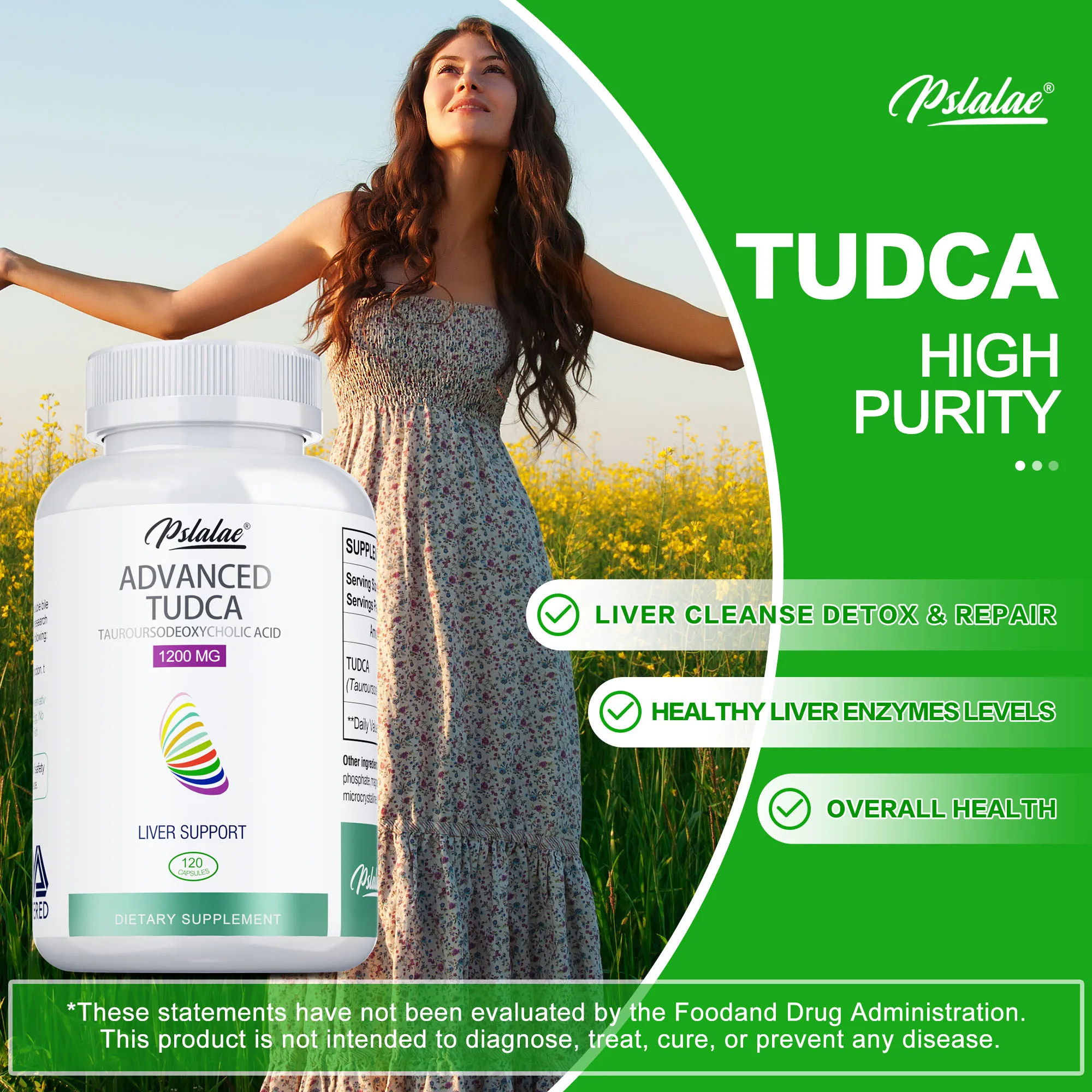 TUDCA Liver Capsules - Antioxidant, Skin Condition,  Supports Healthy Liver Function, Promotes Digestive Health,Improve Immunity