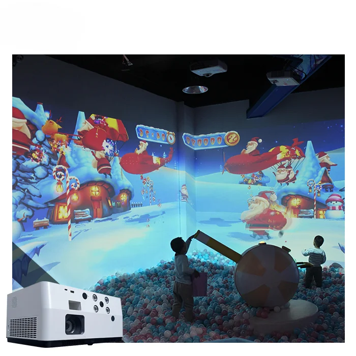 Indoor Interactive Smash Ball Game Interactive Wall Projector with Game System