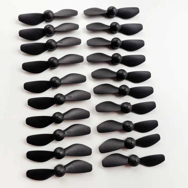 New 4-20pcs Aircraft Glider Plane Black Blades Propeller 38.4mm 0.8mm Mini A B CW CCW Props for RC Drone EPP Foam Fighters UAV