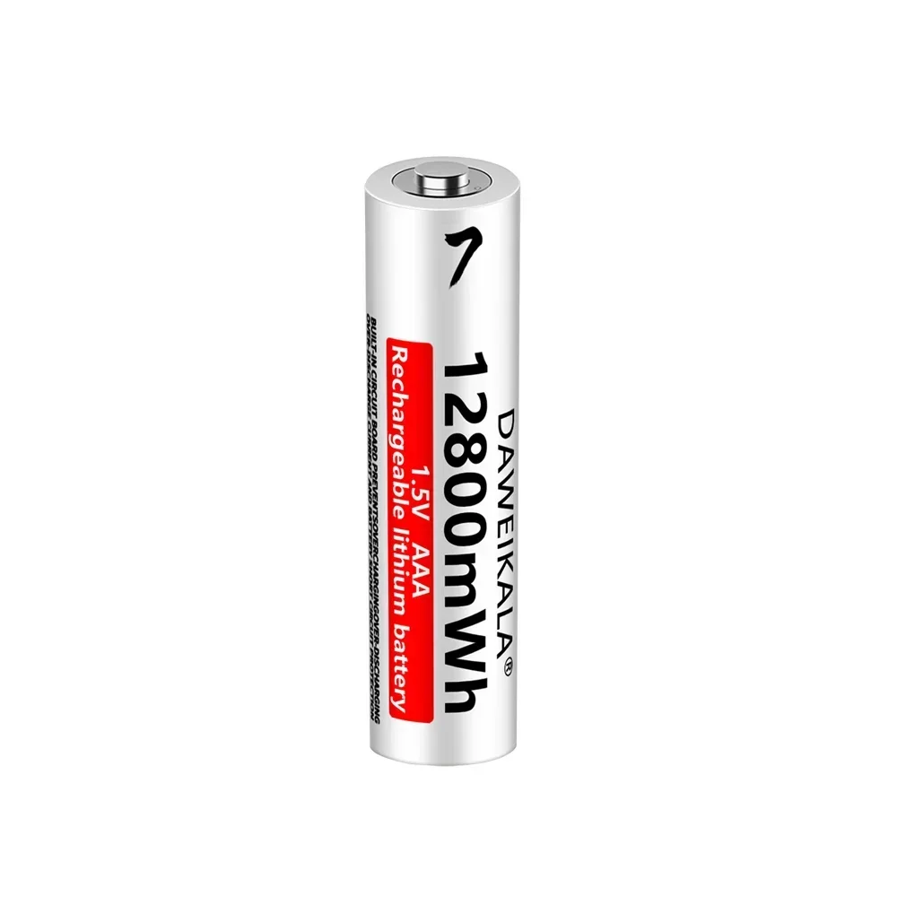 2024 AAA 12800mWh 1.5V Li-Ion Rechargeable Battery AAA Lithium Batteries Wholesale For Mouse Flashlight Fan Game Machine