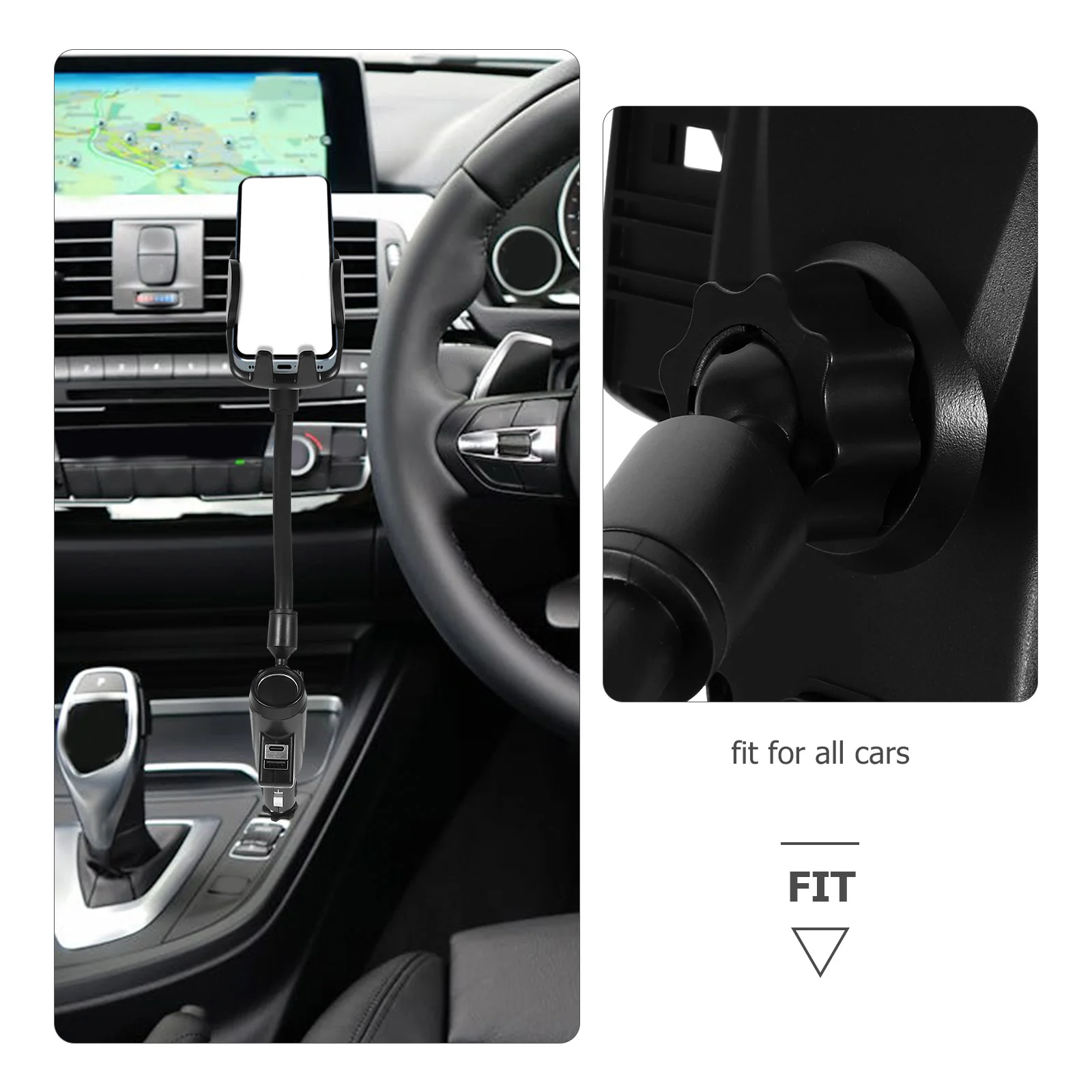 Soporte para coche con puerto USB Dual, encendedor para teléfono móvil, soporte para coche, accesorios para coche F21 Plus