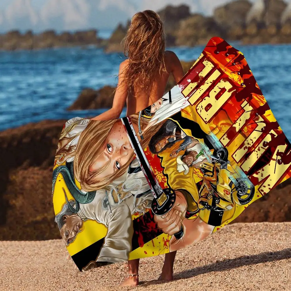 Movie K-Kill Bill Big Microfiber Beach Towels Quick Dry Towel Sand Beach Towels Pool Towel For Travel Swim Pool Yoga
