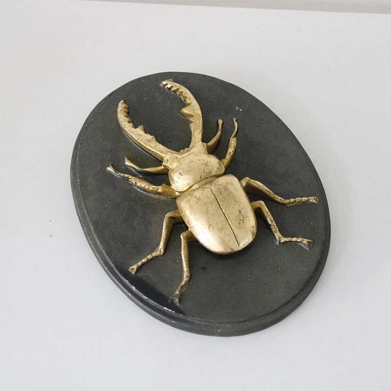 Realistic Stag Beetle Model Rubber Novelty Prank Toy Accessory For Home Table Centerpiece Desk Decor Kids Adults Gift