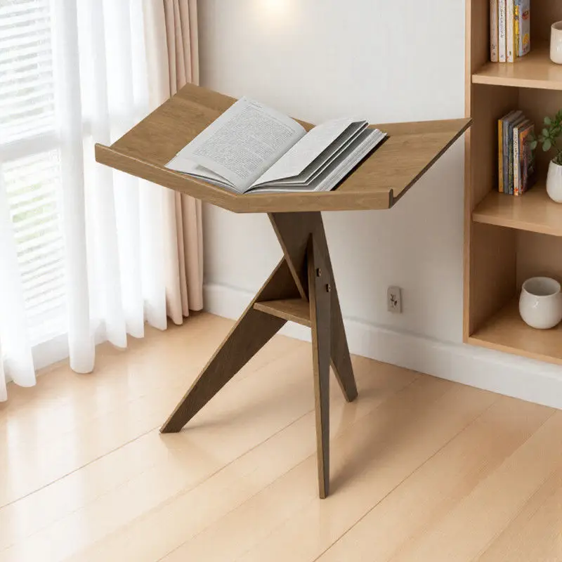 Bibliothèque en bois massif, support de lecture pour magazines