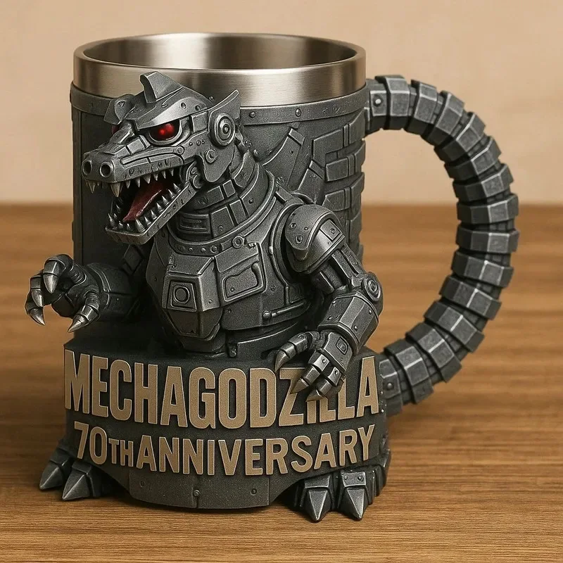 13cm New Godzilla 70th Anniversary3Dmug Godzilla 70th Anniversary Resin Mug Decorative Gift - view 6