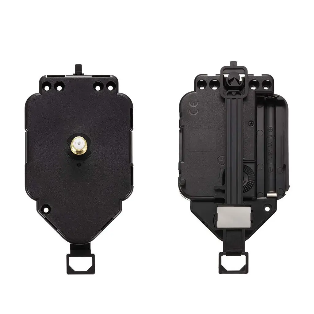 Wall Clock Mechanism Kit Quartz Silent Sweep DIY Repair Parts Black Metal Set for Creative Making