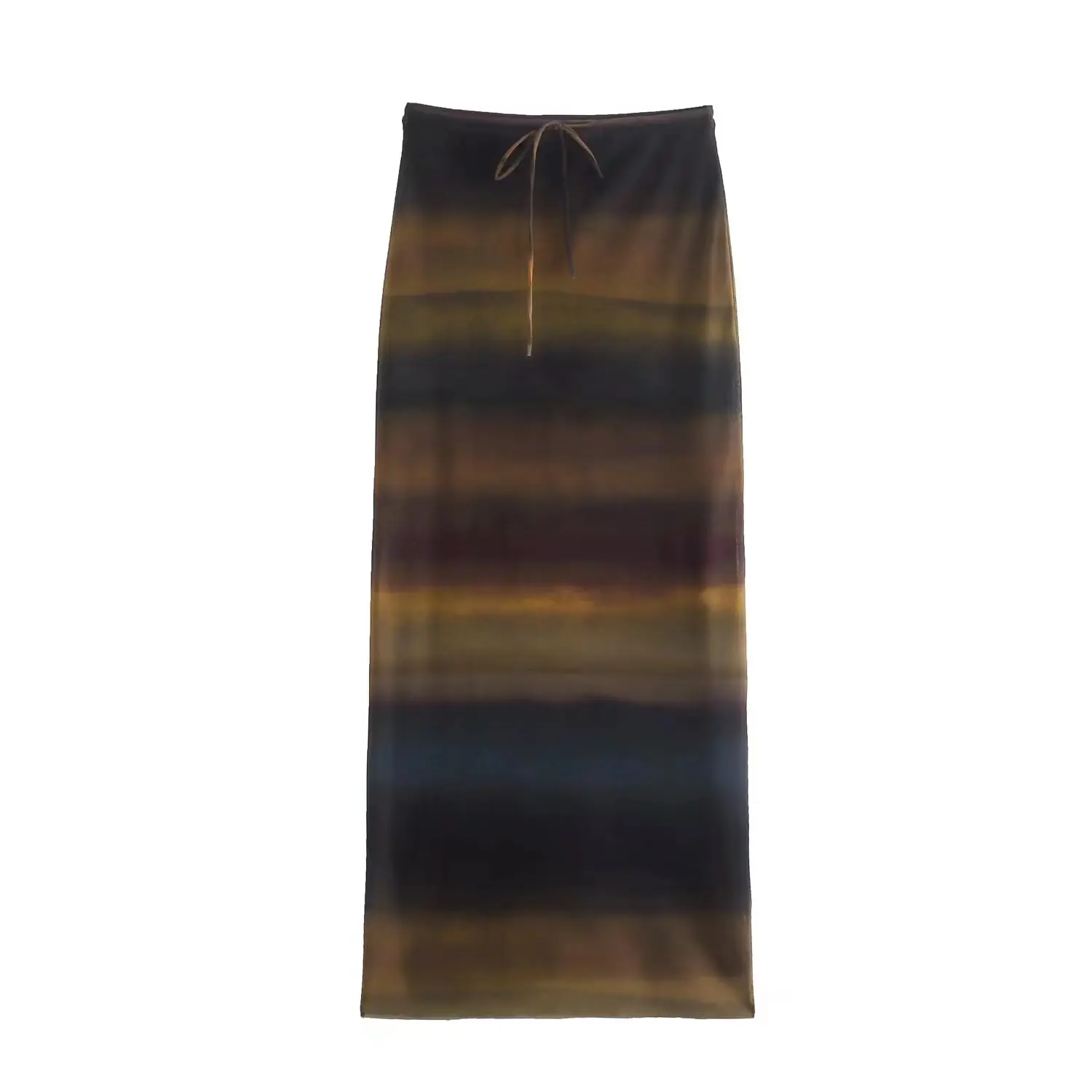 

High Waist Midi Slim Fit Thin Women's Skirt Holiday Dr Color Blo Slimming A-Line Skirt Street Sle Floral Print