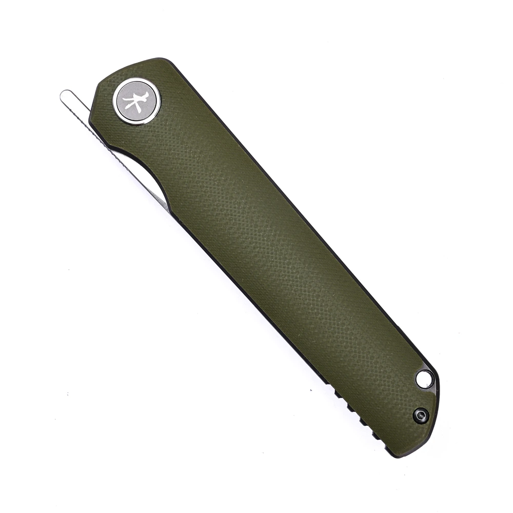MIKI Chop 2 Flipper Knife 3.7" D2 Tanto Blade, G10 Handles Outdoor Survival Tactics Hunting Camping Fishing Tools - view 5
