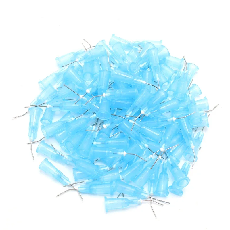 100pcs Dental Needle Tips Tooth Cleaning Oral Care Probent Needle Tips Dental Resin Acid Reagent Delievery Syringe Tip