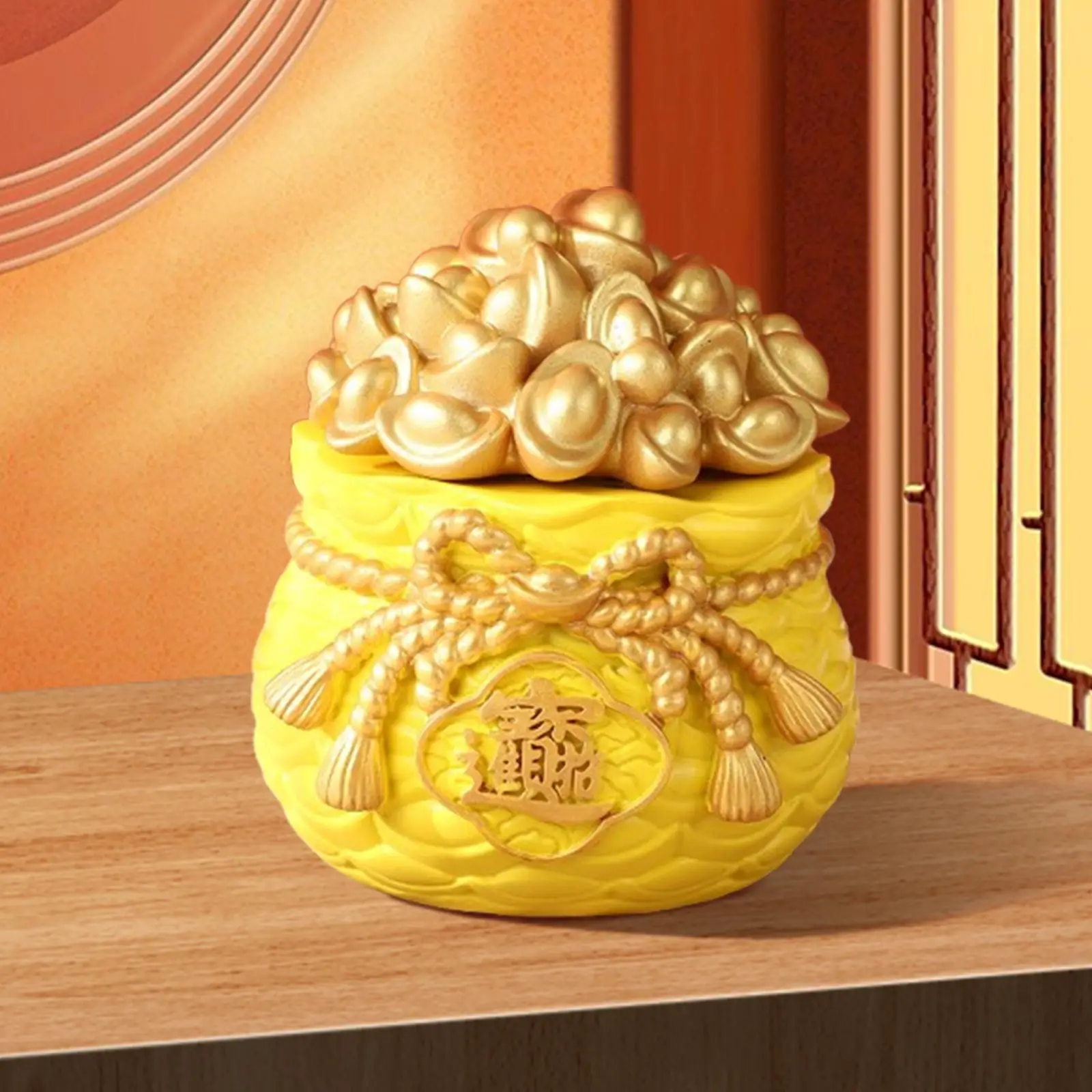 Treasure Basin Feng Shui Bedroom Collection Prosperity Resin Statue Figurine