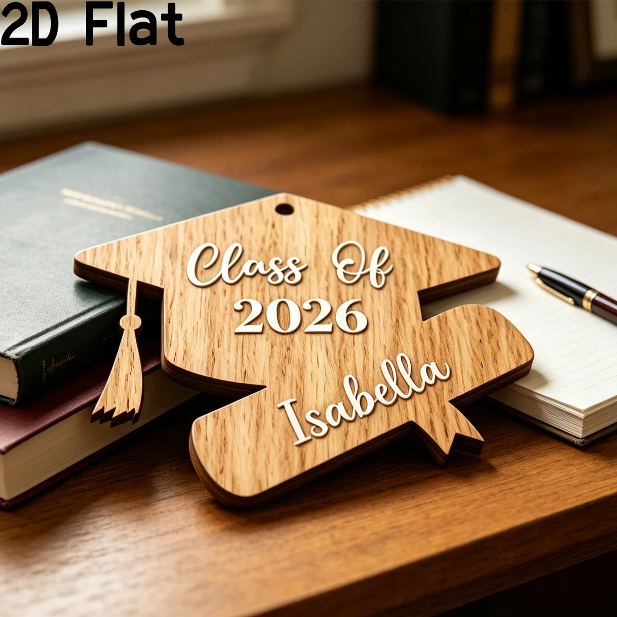 1Pc Custom Graduation Wooden P - Baby Nursery Office recension och pris