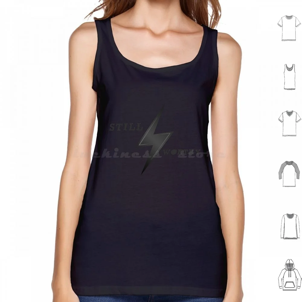 Lightning T-Shirt Tank Tops Vest Sleeveless Ziggy Thunder Light Lightning Icon Graphic Roch Shaze Aladdin Spirit Symbol Music