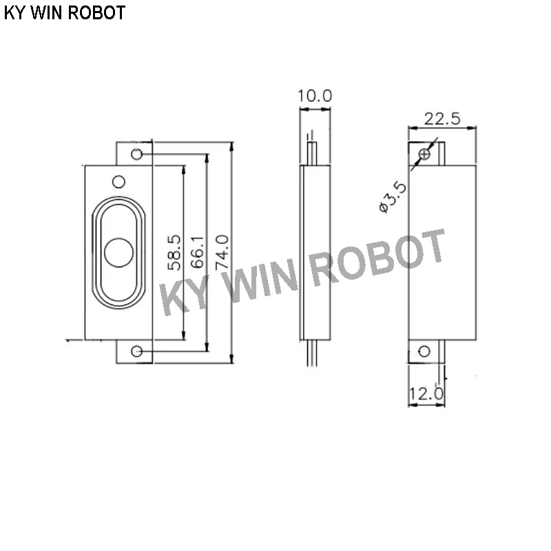 2PCS/Pair LCD Monitor/TV Speaker Horn 2W 8R 2258 5822 Loud speaker 8 ohms 2Watt 8R 2W 22*58MM thickness 10MM