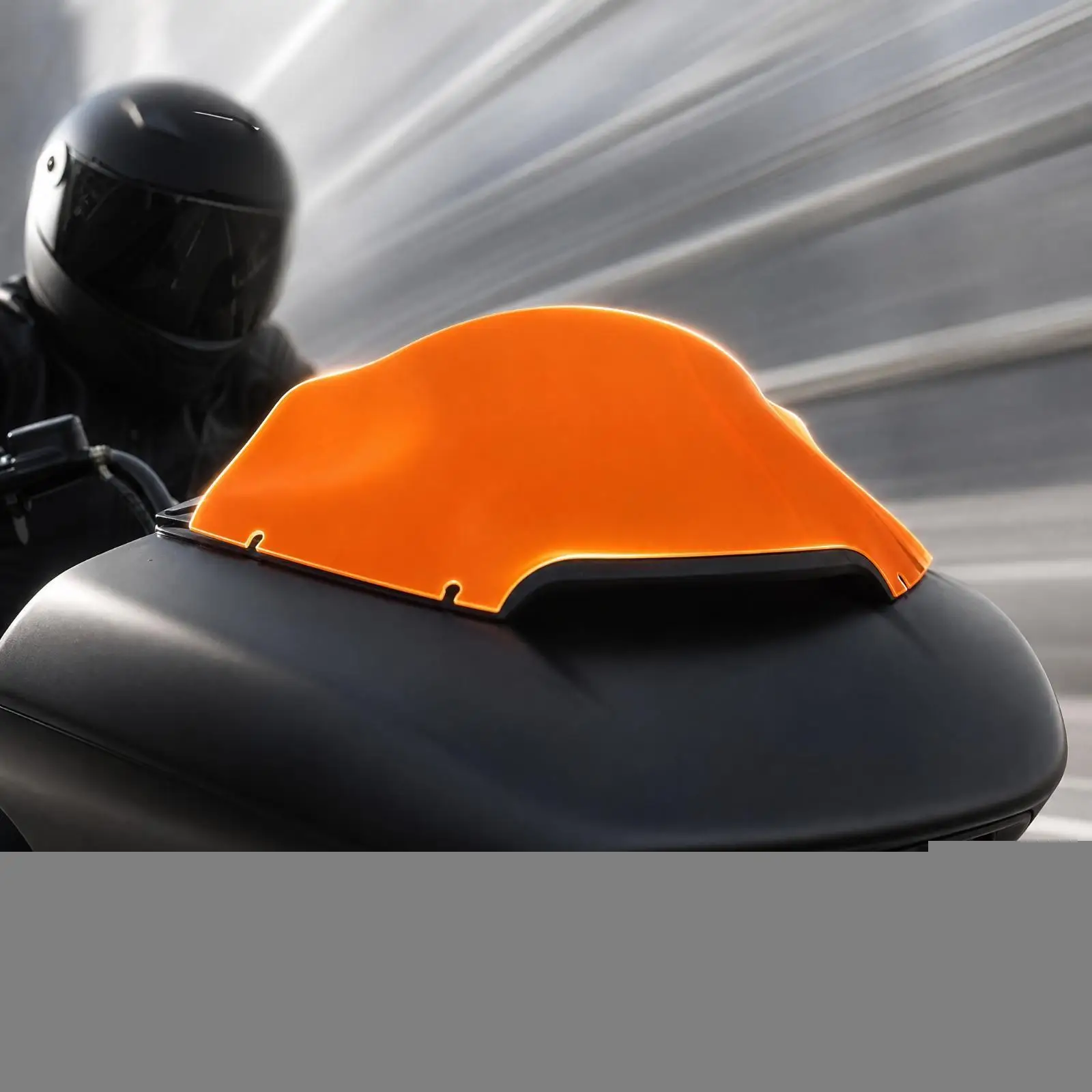 Aerodynamic Motorcycle Windshield Replacement Windscreen Plastic Wind Deflector for Compatible 2015-202