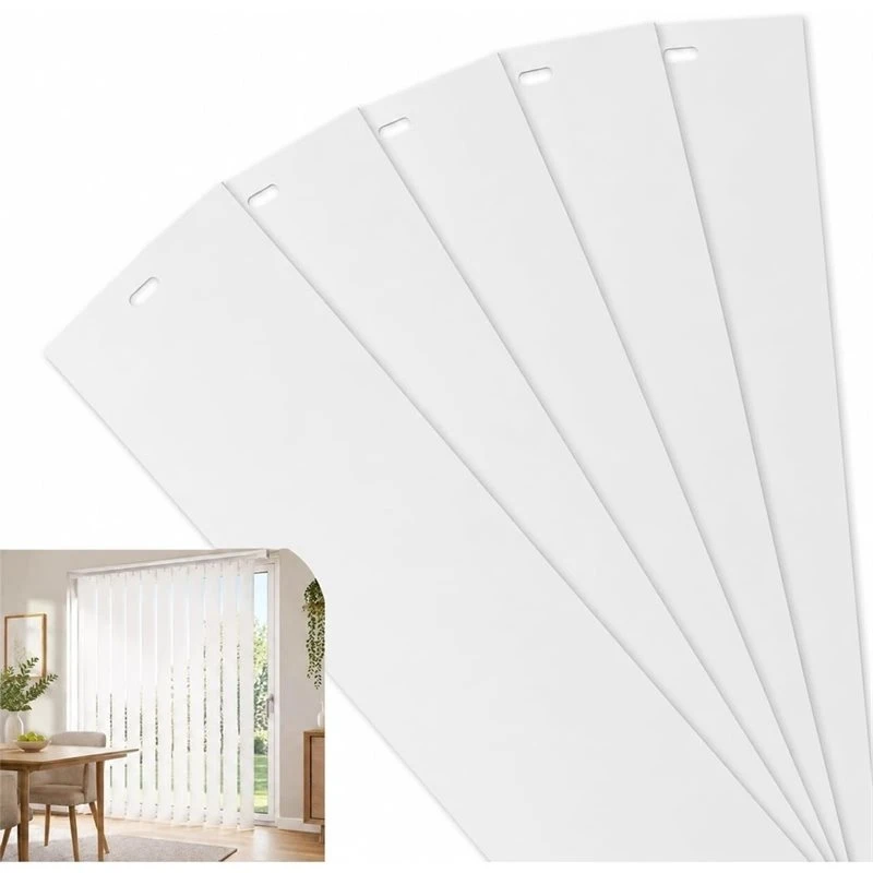 【Big deal】82.5 X 3.5 Inch White PVC Blinds Slats For Vertical Blinds