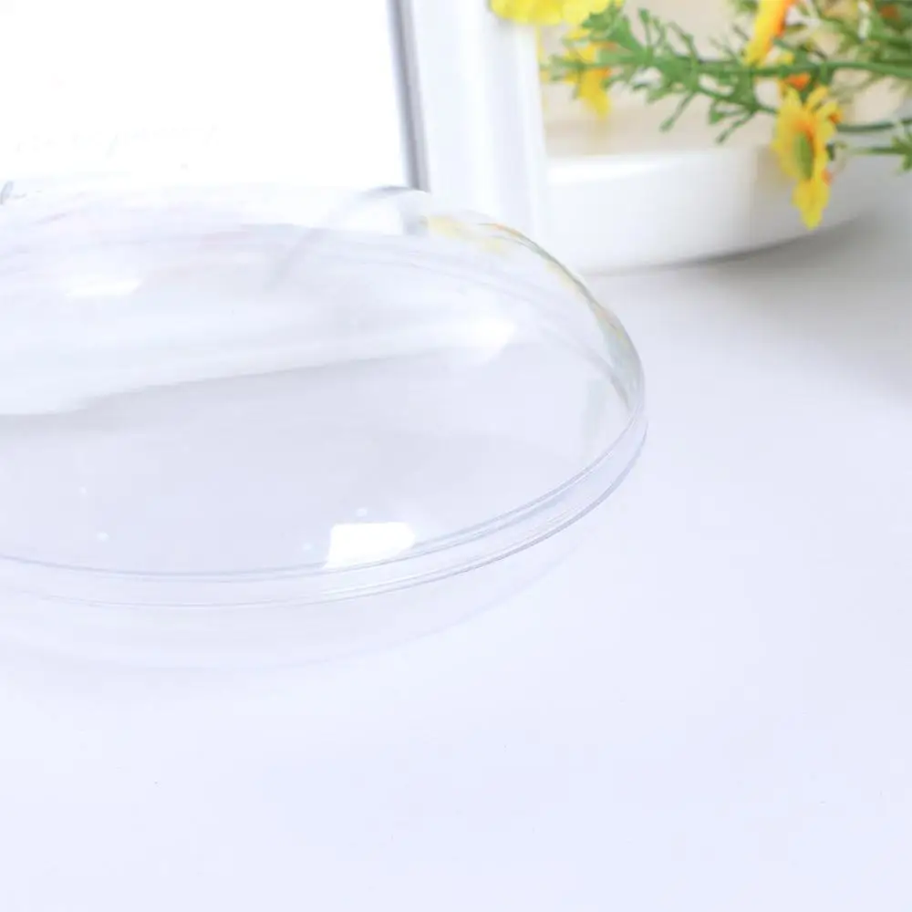

Transparent Gifts Box Photo Props Candy Packing Fillable Christmas Disc Balls Clear Flat Ball Christmas Ornaments Home Decor