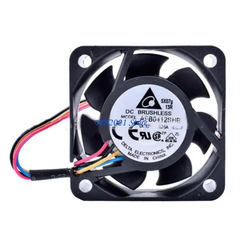 

F3KE AFB0412SHB Fan 4015 40mm 12V 500-12000rpm Silent Mini Micro Quiet Computer Cpu Server Axial Cooling Fans Tachomet