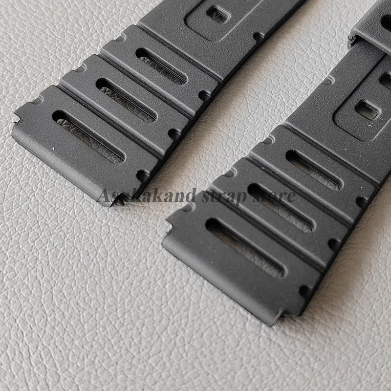 20 مللي متر حزام ساعة سيليكون أسود ل W-720 W-722 W-741 WL-100 CA-53 CA-61 مقاوم للماء حزام (استيك) ساعة المطاط الرياضة لينة الرجال معصمه