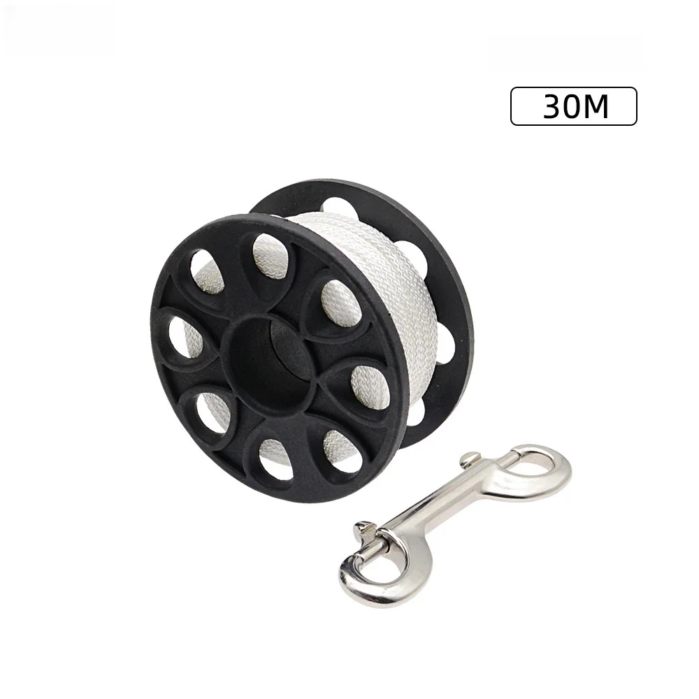 Diving Line Reel Compatible with for smb Buoy Systems Using 30m or 50m Plastic Line and Reinforced Nylon Spool Structure