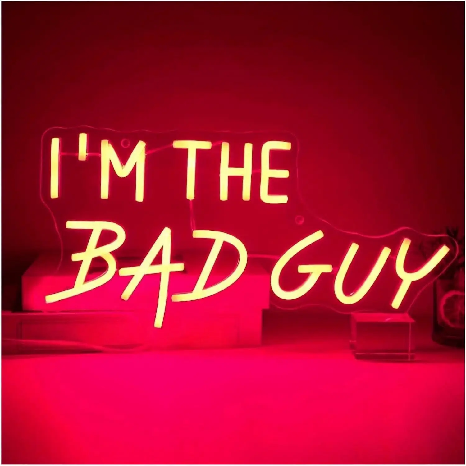

I'm The Bad Guy Neon Sign LED Neon Light Sign for Bedroom Man Cave Cafe Bar Party Game Bar Wall Decor Birthday Christmas Gift
