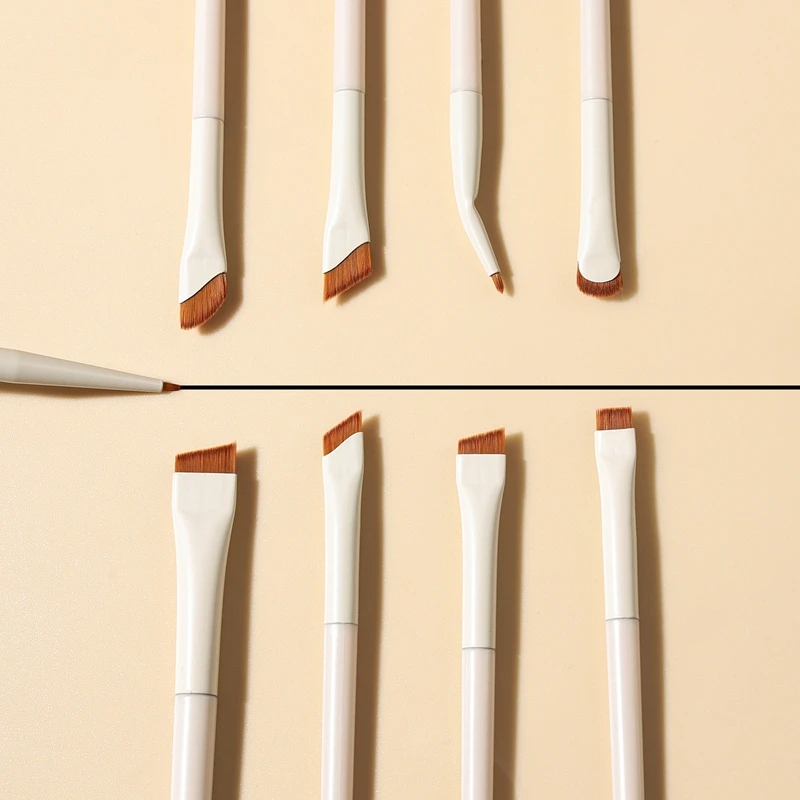 3/7/9pcs White Upgrade Blade Eyeliner Brush Eye Makeup Brushes Set Ultra Thin Fine Angle Flat Eyebrow Precise Detail Brush