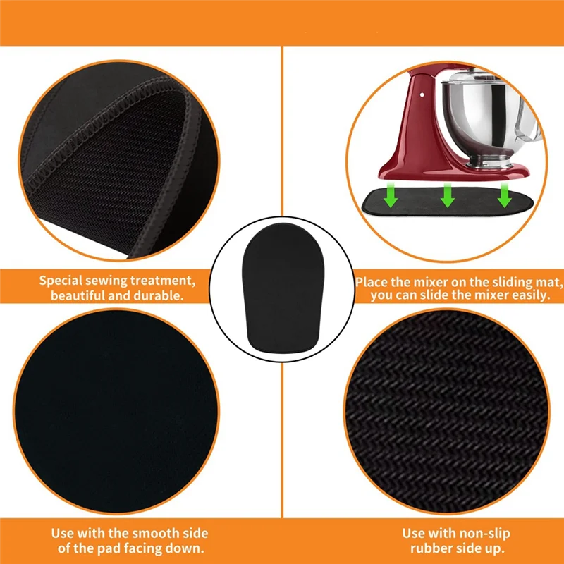 ABKR-Sliding Mat For Kitchenaid Mixer , Mixer Mover Slider Mat Pad For Kitchenaid 4.5-5 Qt Tilt-Head Stand Mixer