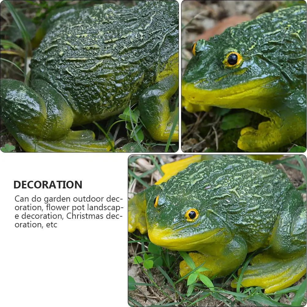 

2Pcs Mini Frogs Figurine Resin Decorations Lovely Hand Painted Durable Classic Design Garden Christmas Home Ornament