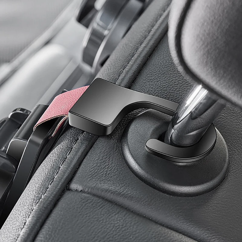 3-In-1 Car Seat Back Universal Hook Car Multi-Function Hook Storage Rack Cup Holder Women\'s Handbag Hanging Storage Fixed Hook