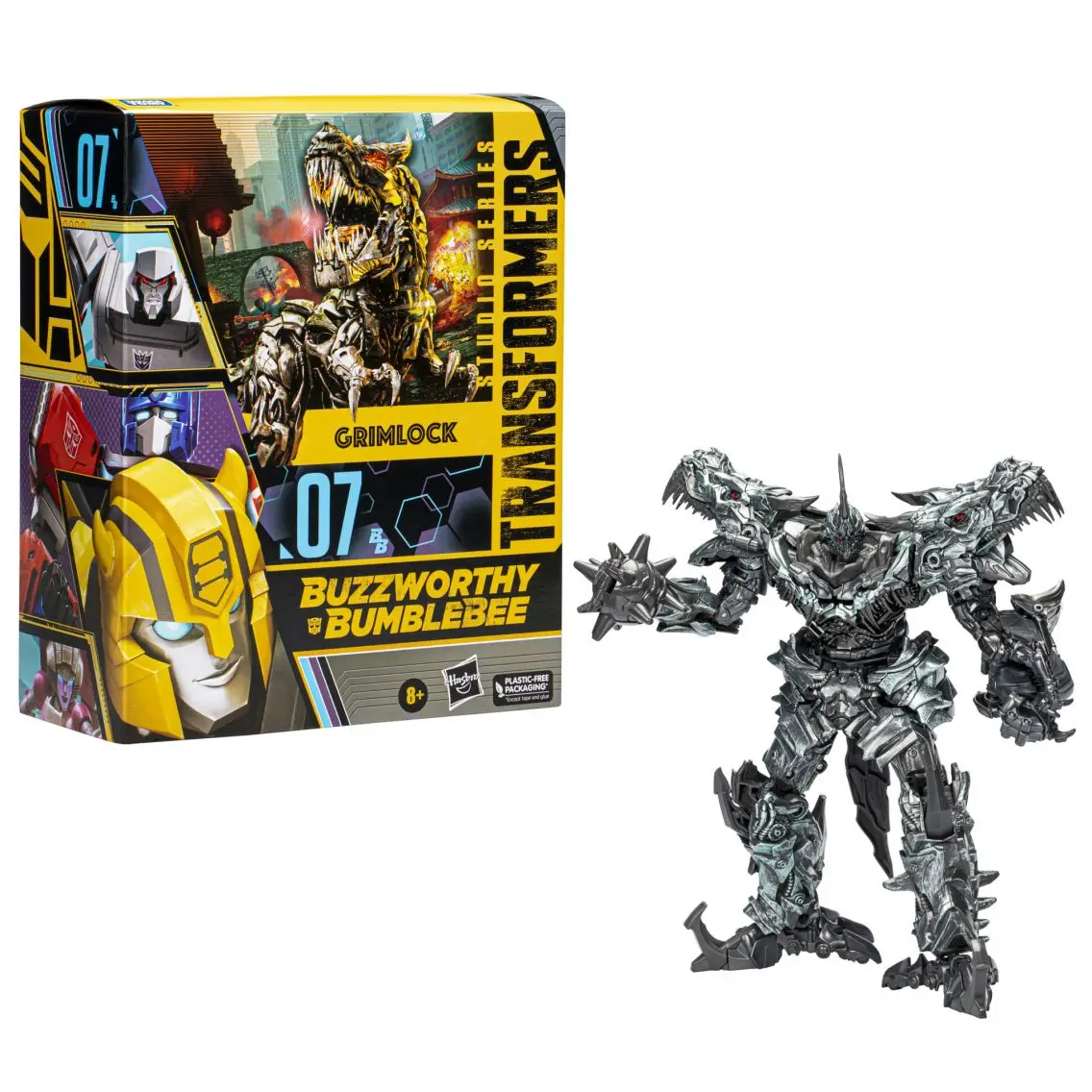 [In-stock] serie di Studio dei trasformatori della novità: Grimlock Bb07 Model Toy Anime Gift Action Figures spedizione gratuita Collect