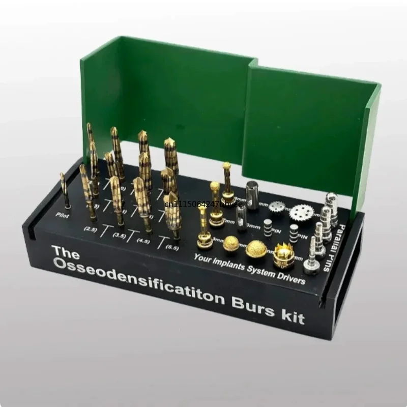 For 29Pcs Dental Implant Drill Set Twist Pilot Gingival Opening Guided Drilling Tool Kit