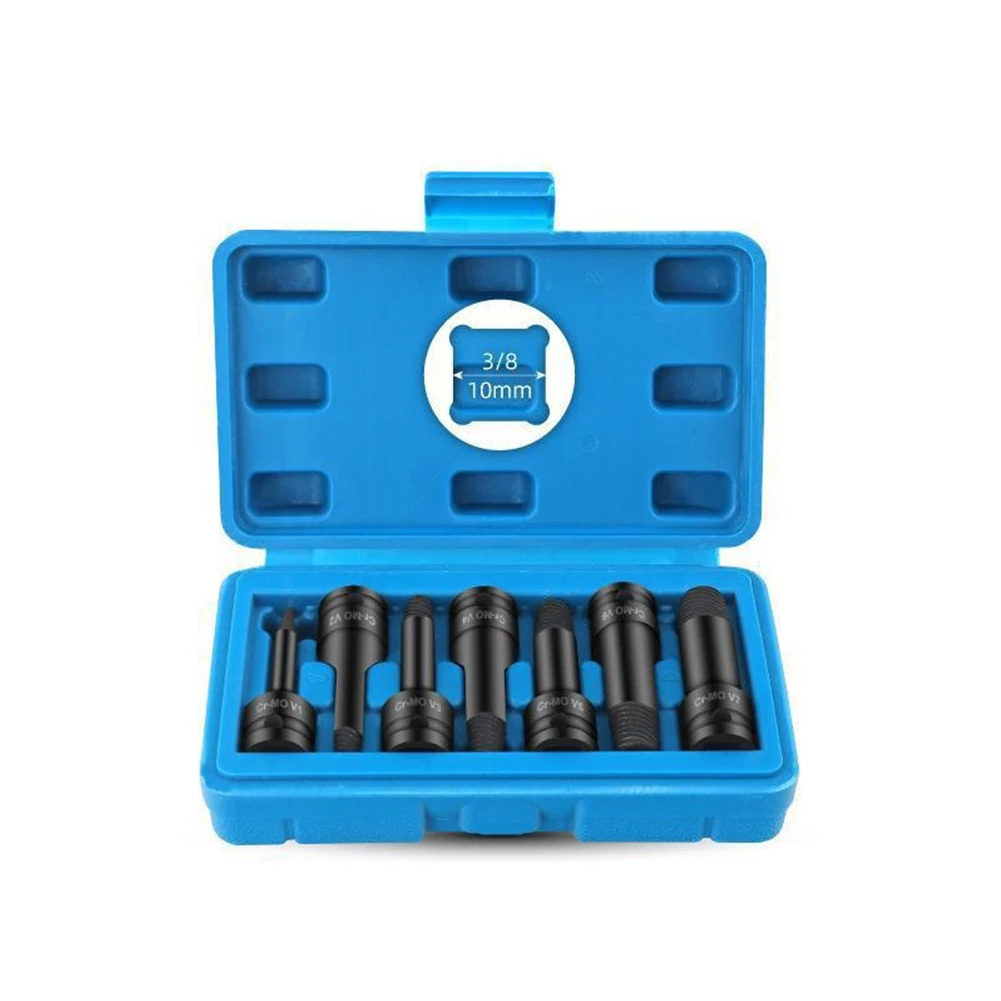 Professional Grade Screw Remover Set 7PCS Damaged Bolt Extractor Kit Provides Strong and Reliable Extraction of Broken Screws