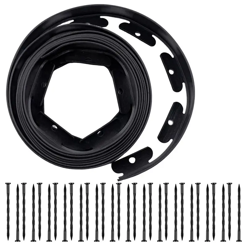 

Набор для оформления ландшафта ABMR с 30 шипами, садовая бордюровая лента из полиэтилена для ландшафтного дизайна и цветочных грядок