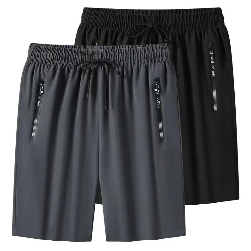 Men's shorts sports ice silk quick-drying summer large size casual pants loose unisex outdoor running