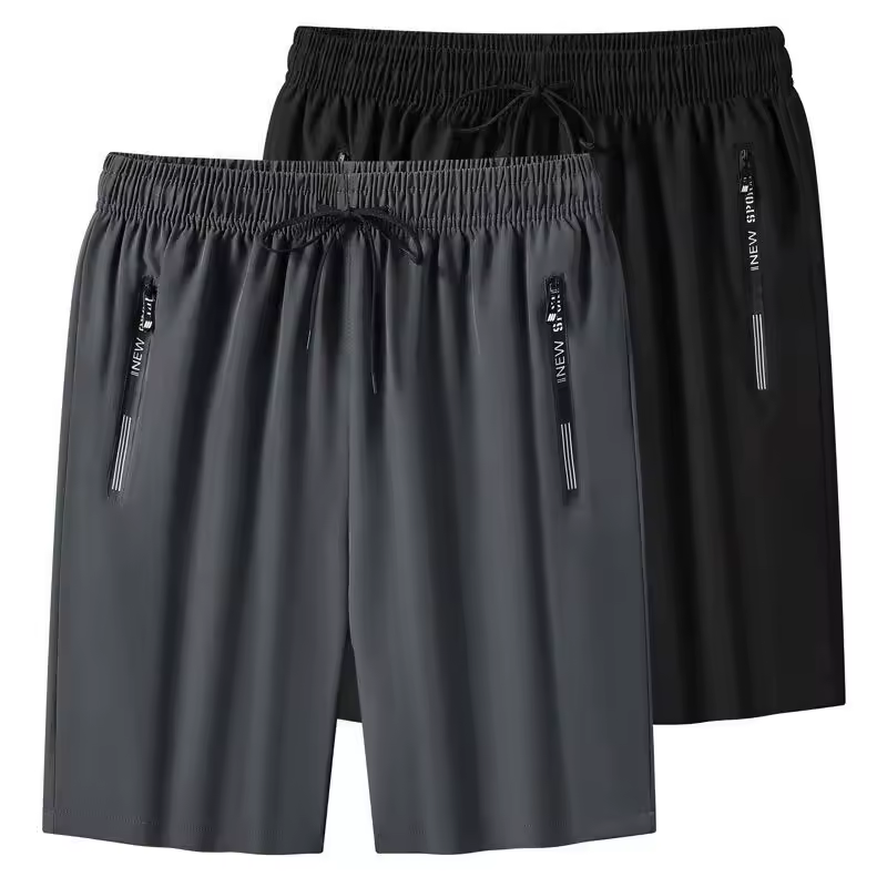 Shorts Esportivos Masculinos Seda Gelada 5XL Shorts Esportivos Masculinos Seda Gelada 5XL