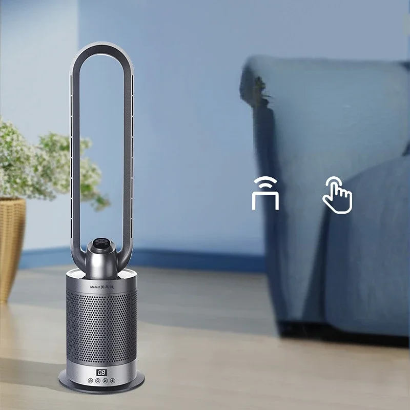 New Negative Ion Air Purification Energy-saving Fan Heater Vertical Cold and Warm Dual-purpose Floor Bladeless Fan Home Heaters