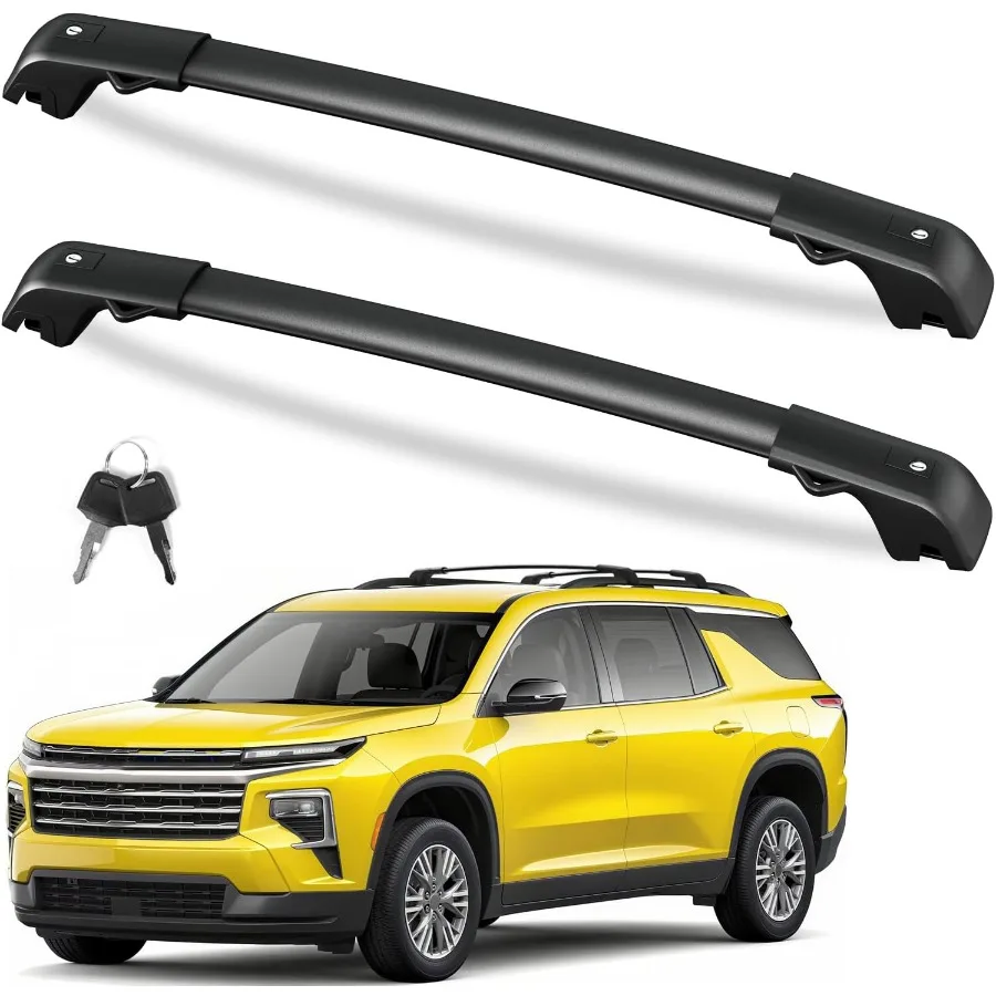 300lb Roof Rack Cross Bars for Chevy Chevrolet Traverse 2022-2026